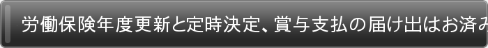 労働保険年度更新と定時決定、賞与支払の届け出はお済みですか？